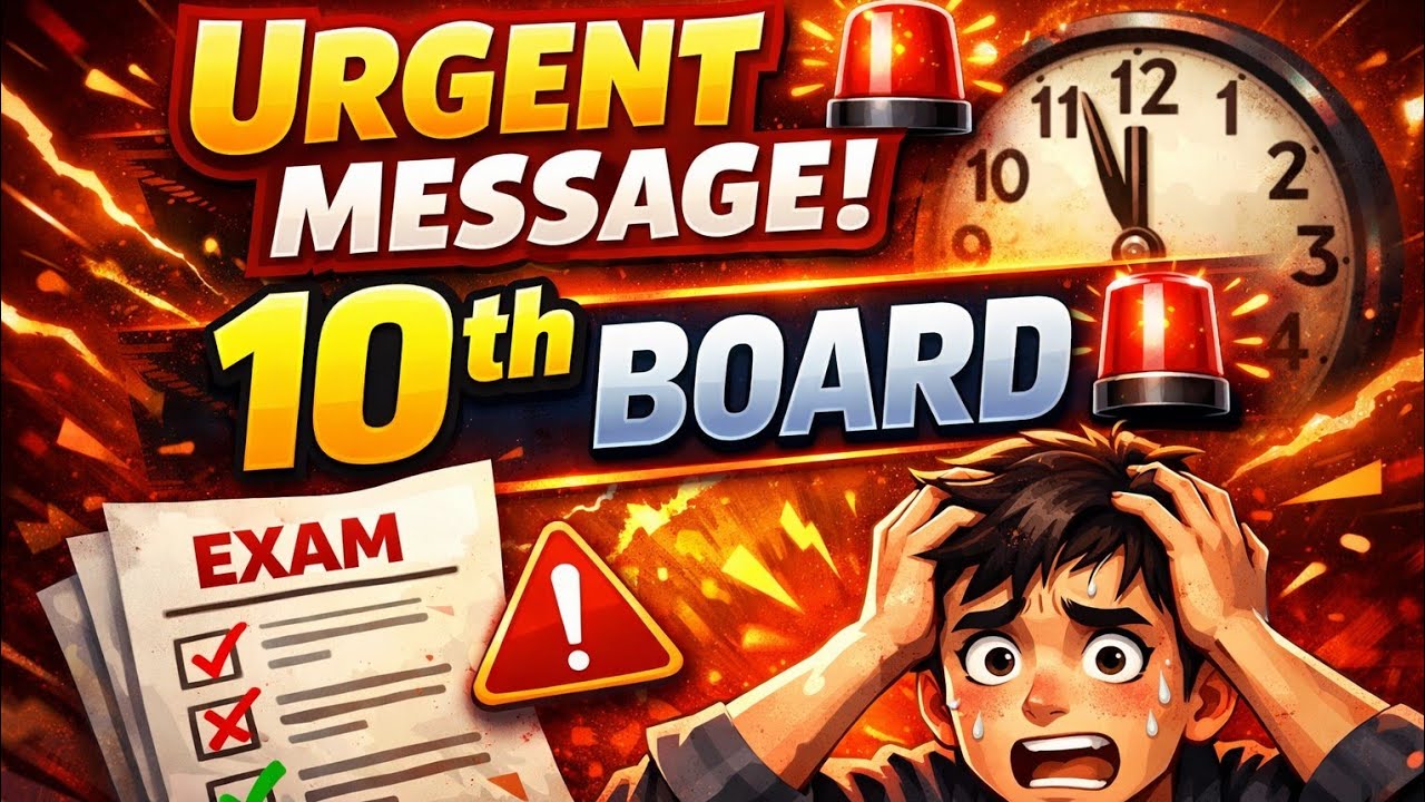🚨 Urgent Message for 10th Board Students!