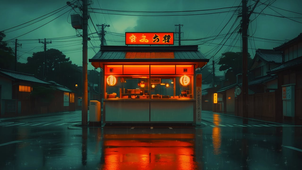 Tokyo Midnight Rain 🌧️ Retro Lofi Beats for Deep Focus