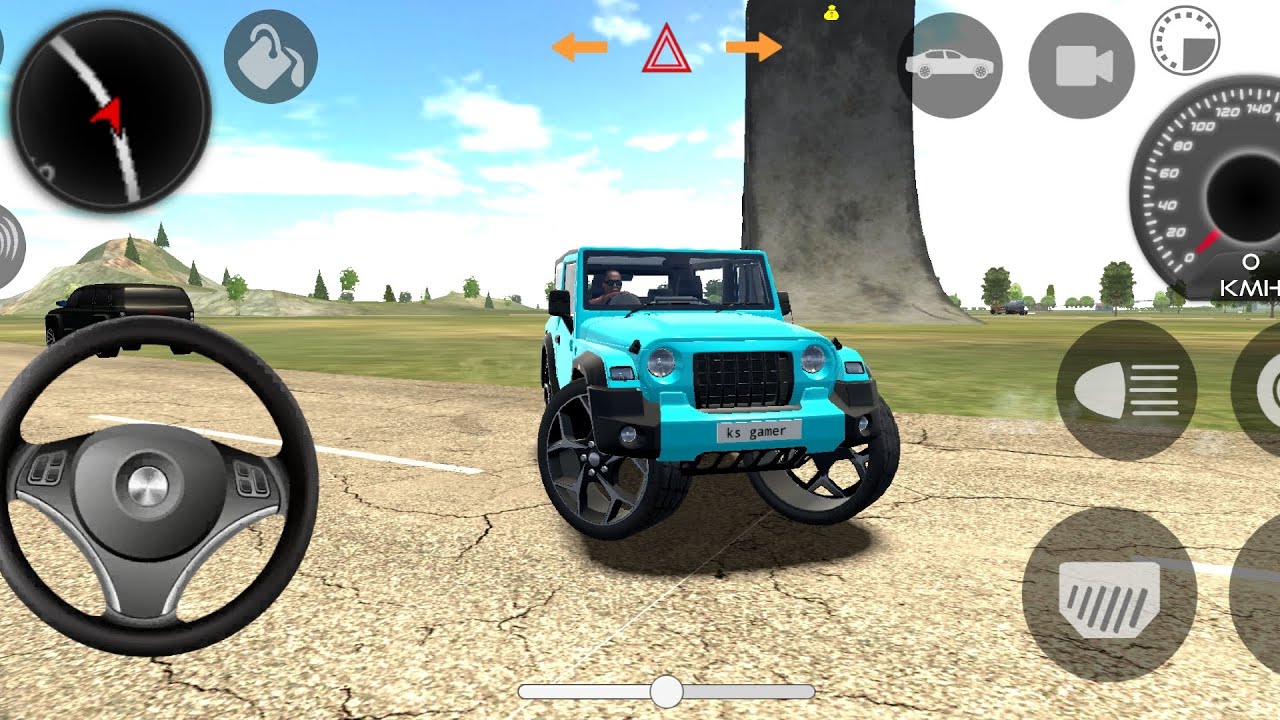 Modified mahindra thar😈games:indian thar   (gadi wala games) car game android game #2025