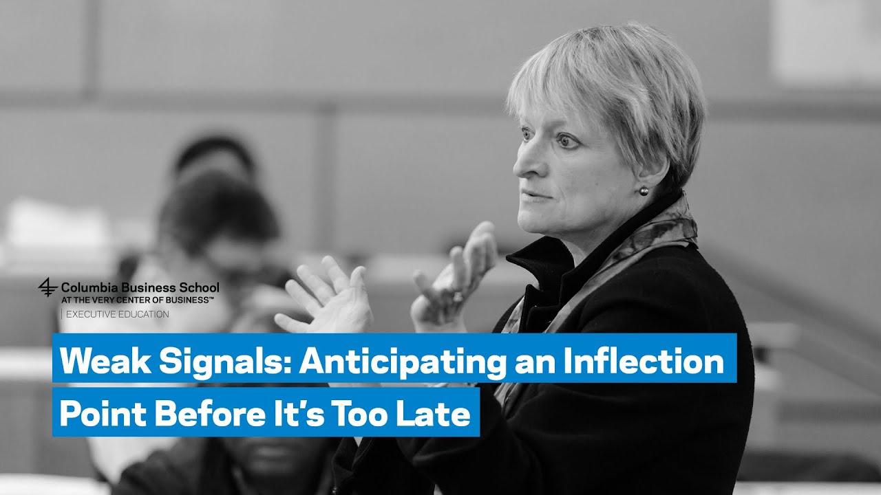 Weak Signals: Anticipating an Inflection Point Before It’s Too Late