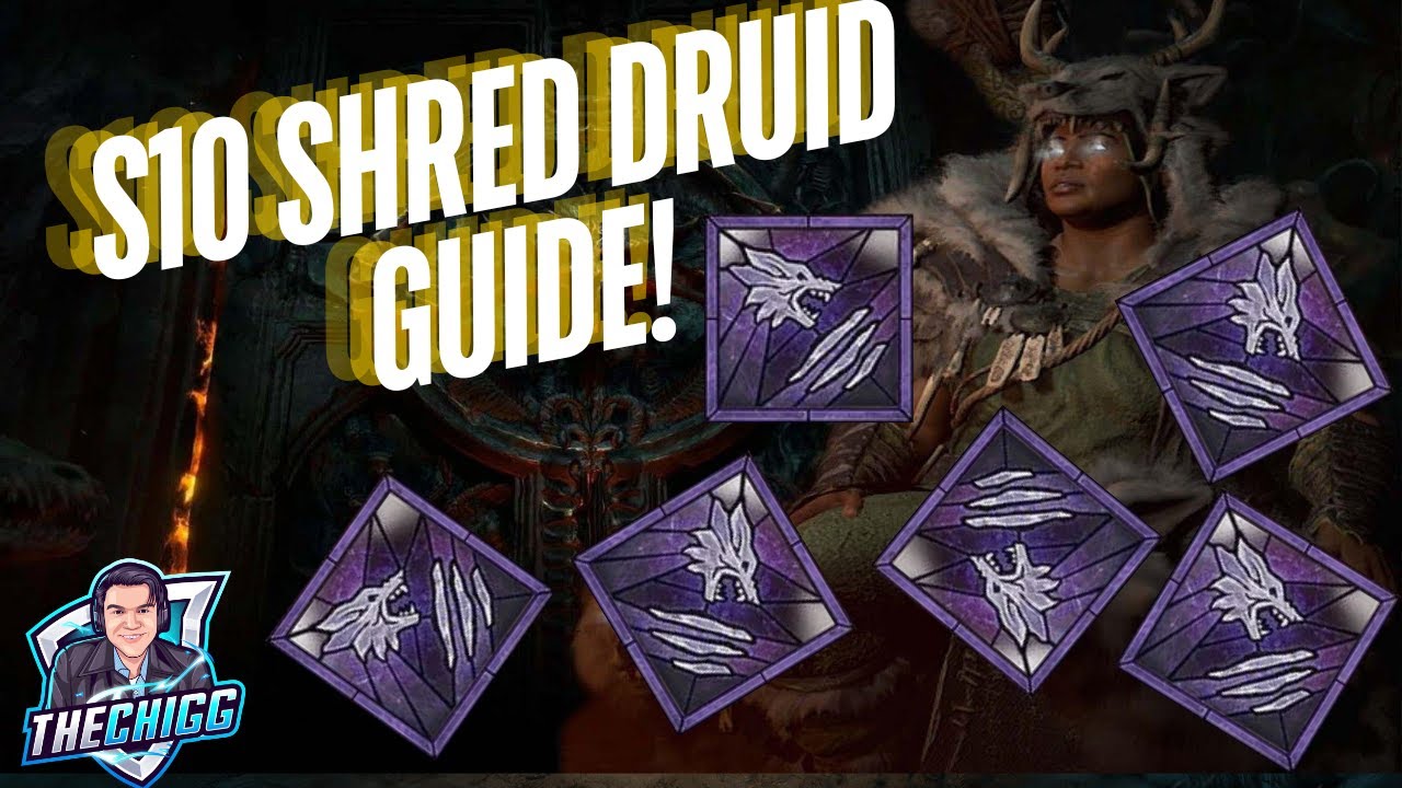 Руководство по сборке персонажа Shred Druid в 10 сезоне Diablo 4!