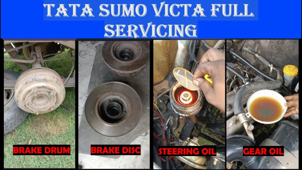 TATA SUMO VICTA FULL SERVICING/DETAILS IN VIDEO/VIDEO IN HINDI/AUTOMED MACHANIC