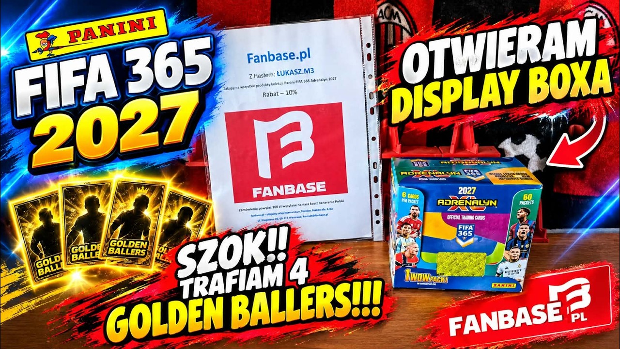 FIFA 365 2027 - OTWIERAM DISPLAY BOXA - SZOK!!! TRAFIAM 4 KARTY GOLDEN BALLER + 3X RONALDO + 3X IBRA