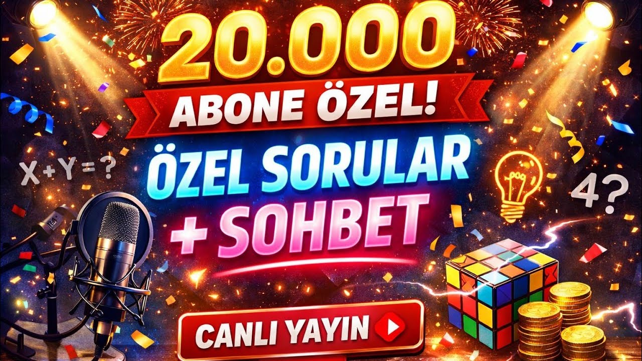20K Olduk! Büyük Kutlama 🎊 Özel Sorular & Canlı Sohbet