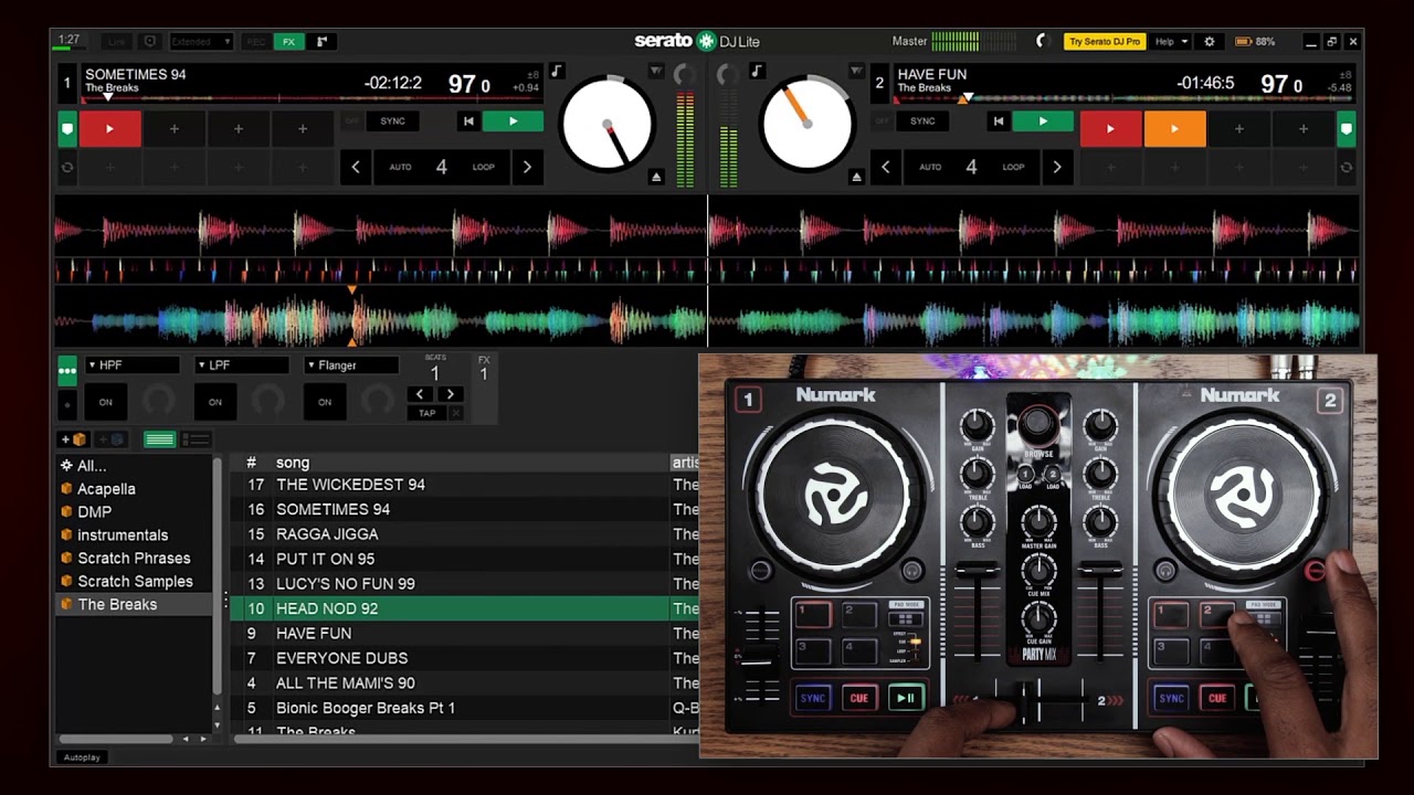 Tuto pour bien d&eacute;marrer avec NUMARK PARTY MIX (vid&eacute;o de La Boite Noire)