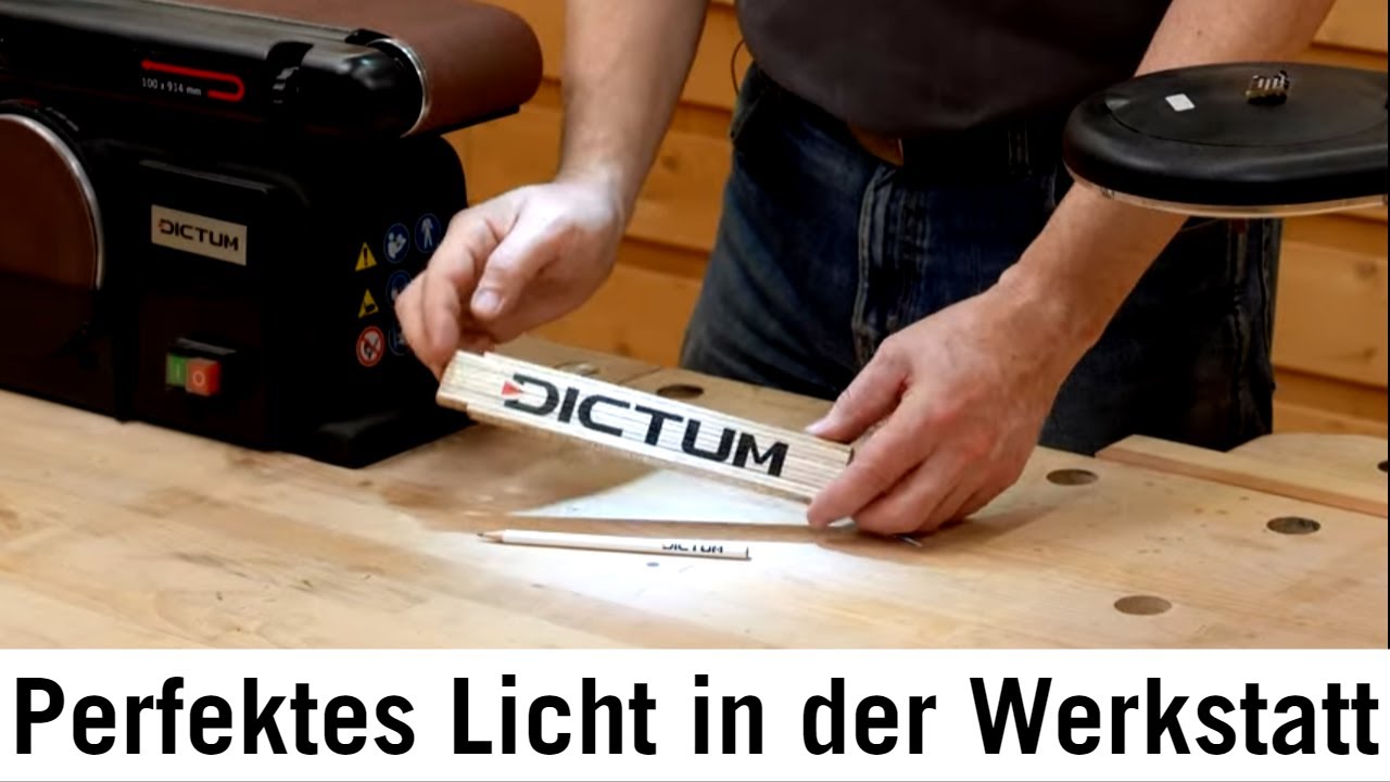 Licht in der Werkstatt - Tipps für optimale Arbeitsplatzbeleuchtung #werkstattausrüstung #dictum