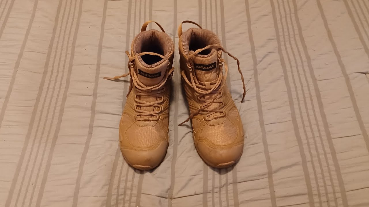 Altama Aboottabad Mid 6in Tactical Boots Coyote Video Review 