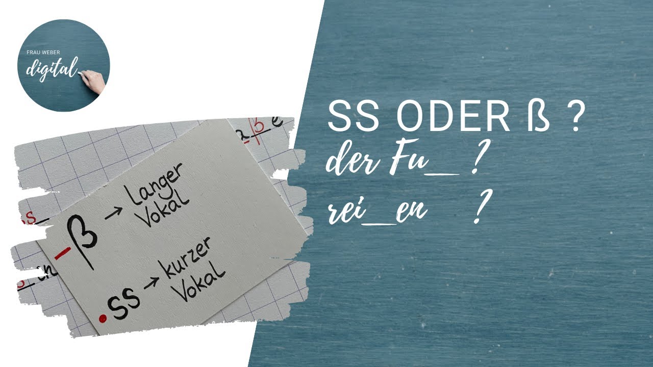 ss oder ß? - in drei Minuten erklärt