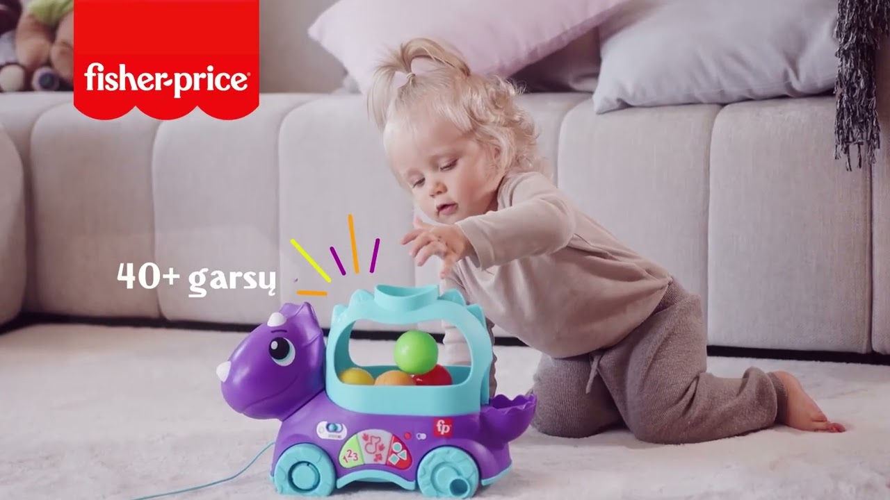 Fisher Price mokomasis dinozauras (Lietuvi&scaron;kai įgarsintas)  HNR53