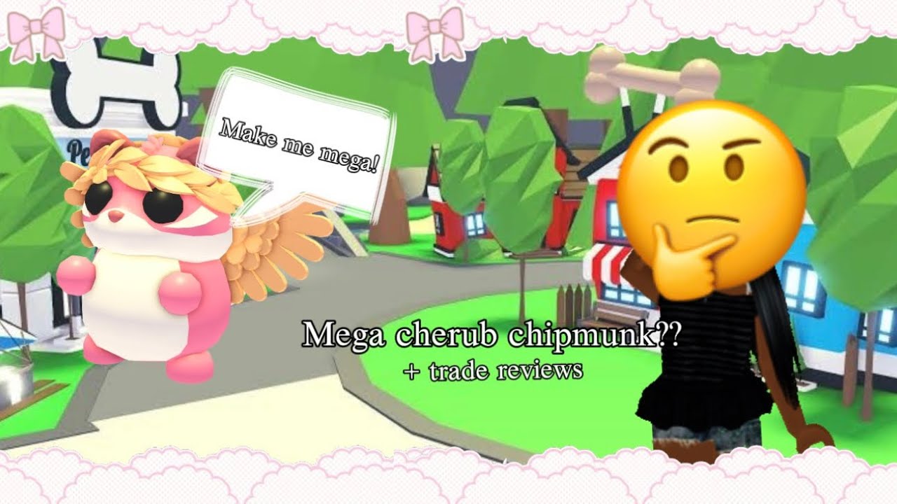 Making Mega cherub chipmunk + trade reviews! (Trying to grow my inventory pt.2) #roblox #adoptme 
