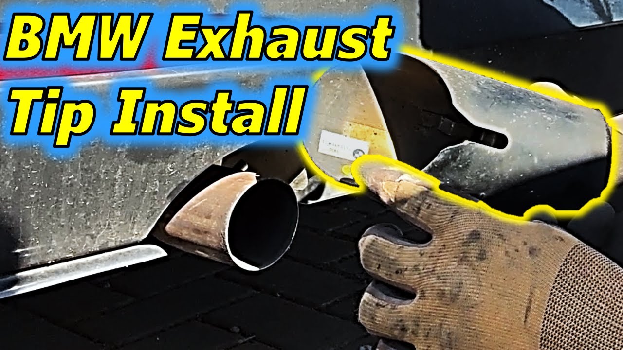 BMW Exhaust Tip Install // DIY Removal and Replacement