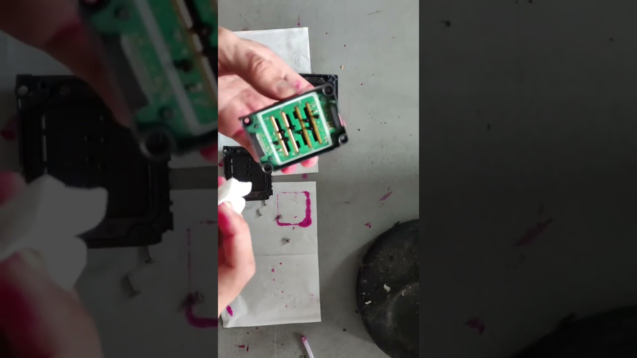 The whole process of change Epson 4720/I3200 printhead cover