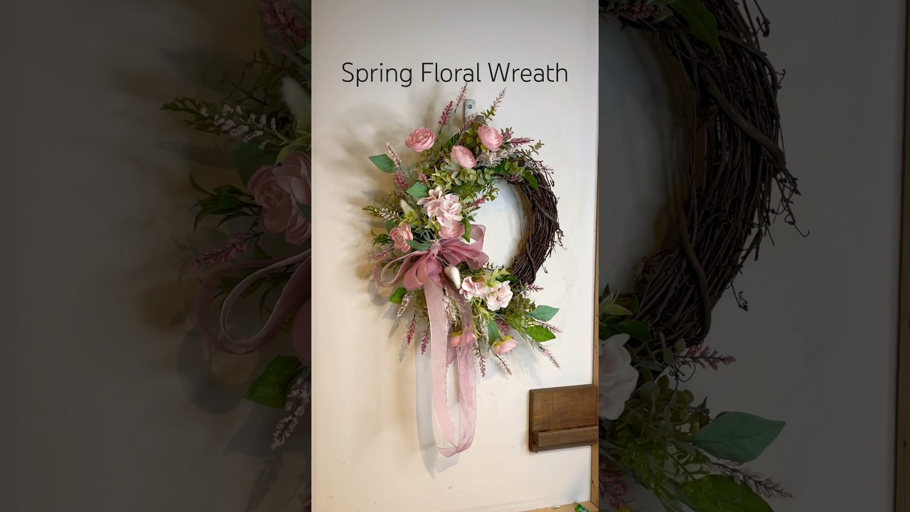DIY Spring Wreath Tutorial | How to make an Elegant Spring Wreath at Home