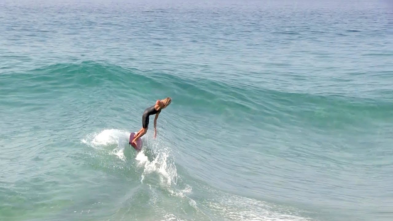 Skimming into small PERFECT waves w/ Skimboard & Bodyboard - Blair Conklin & Friends
