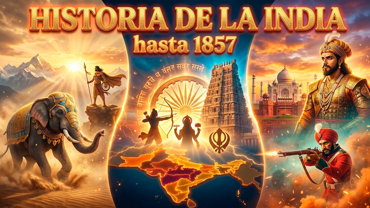 HISTORIA de la INDIA 🇮🇳 Desde su origen hasta 1857 🇮🇳 Hinduismo y Budismo