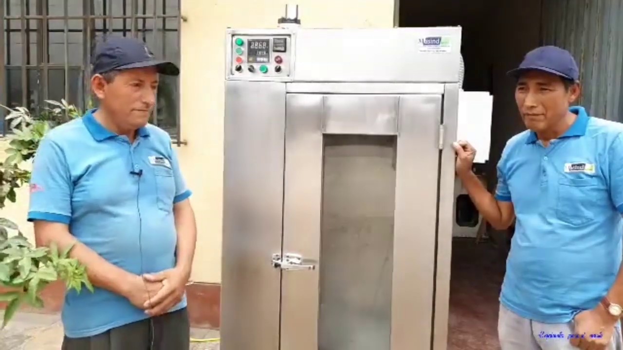 Deshidratador de frutas eficiente, de bajo consumo de gas, alto rendimiento, con tecnología Masind.