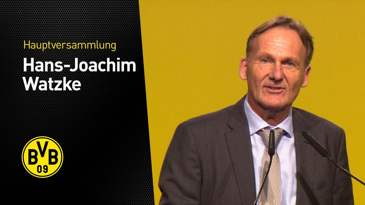 Hans-Joachim Watzke auf der Hauptversammlung 2017