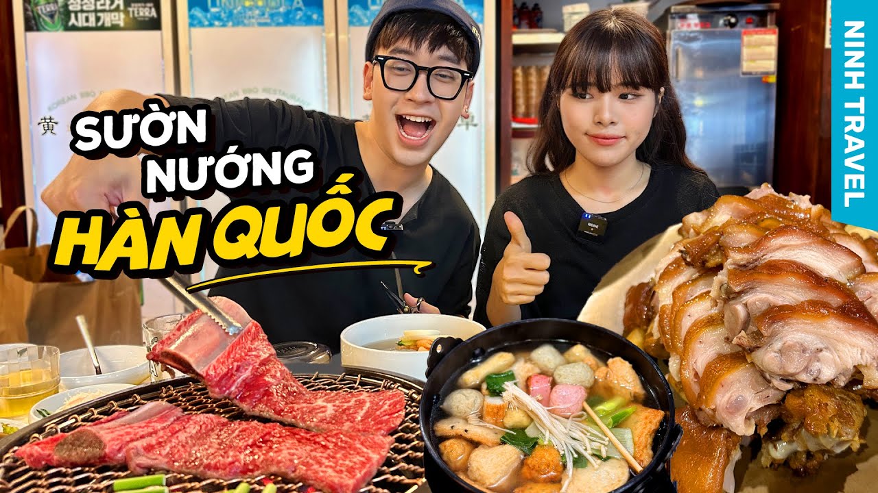 Du lịch Hàn Quốc ăn SƯỜN NƯỚNG BBQ siêu đắt cùng fan, chân giò hầm Jokbal (Tập 6)