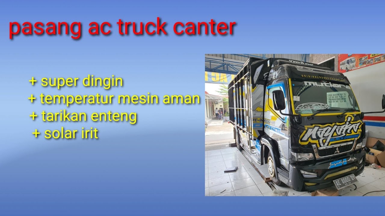 pemasangan ac truck canter super dingin