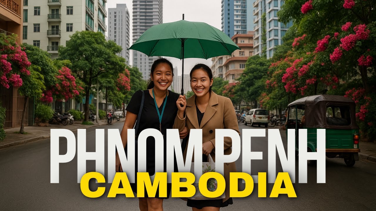 PHNOM PENH WALKING Tour 🇰🇭  CAMBODIA 2025 ☂️ From Rainy Streets to Glowing Palaces