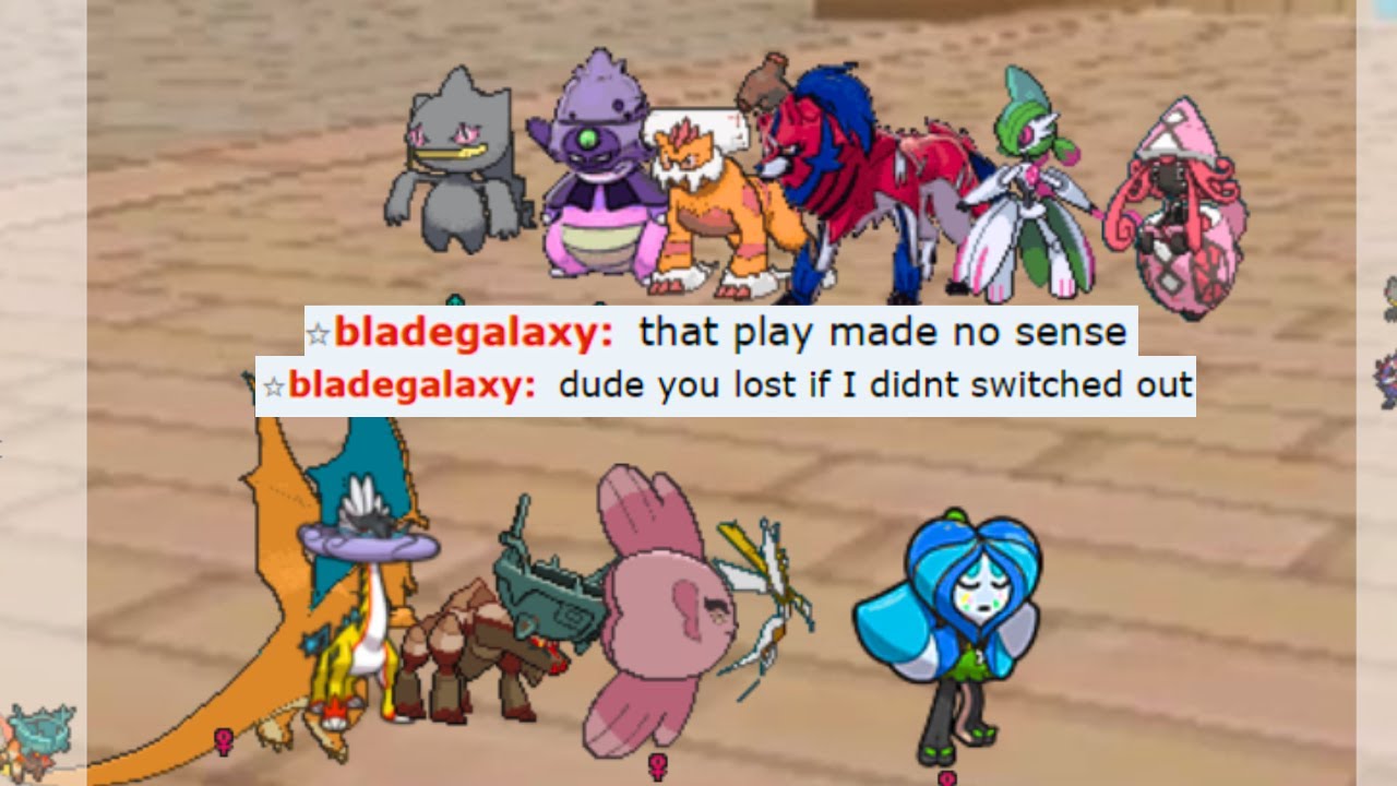 WHEN YOU DONT PLAY ACCORDING TO THEIR PLANS ON POKEMON SHOWDOWN !!