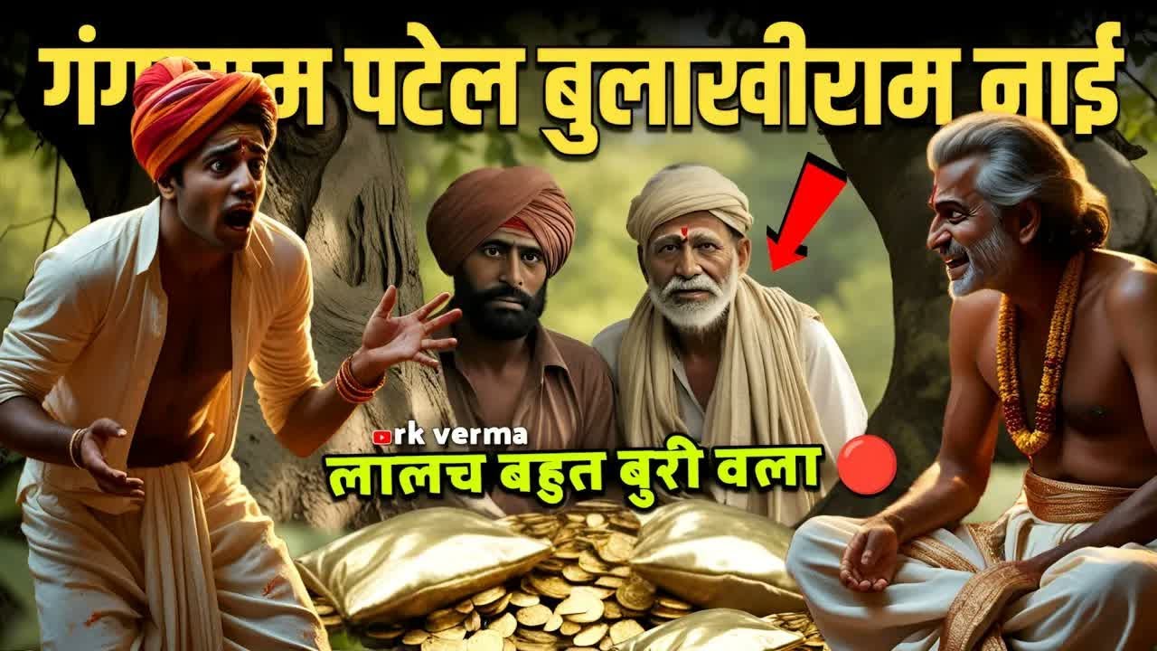 लालच बहुत बुरी वला 🔴 गंगाराम ओर बुलाखीराम की सबसे ज्यादा मजेदार कहानी ｜hindi kahani ｜ rk Verma story