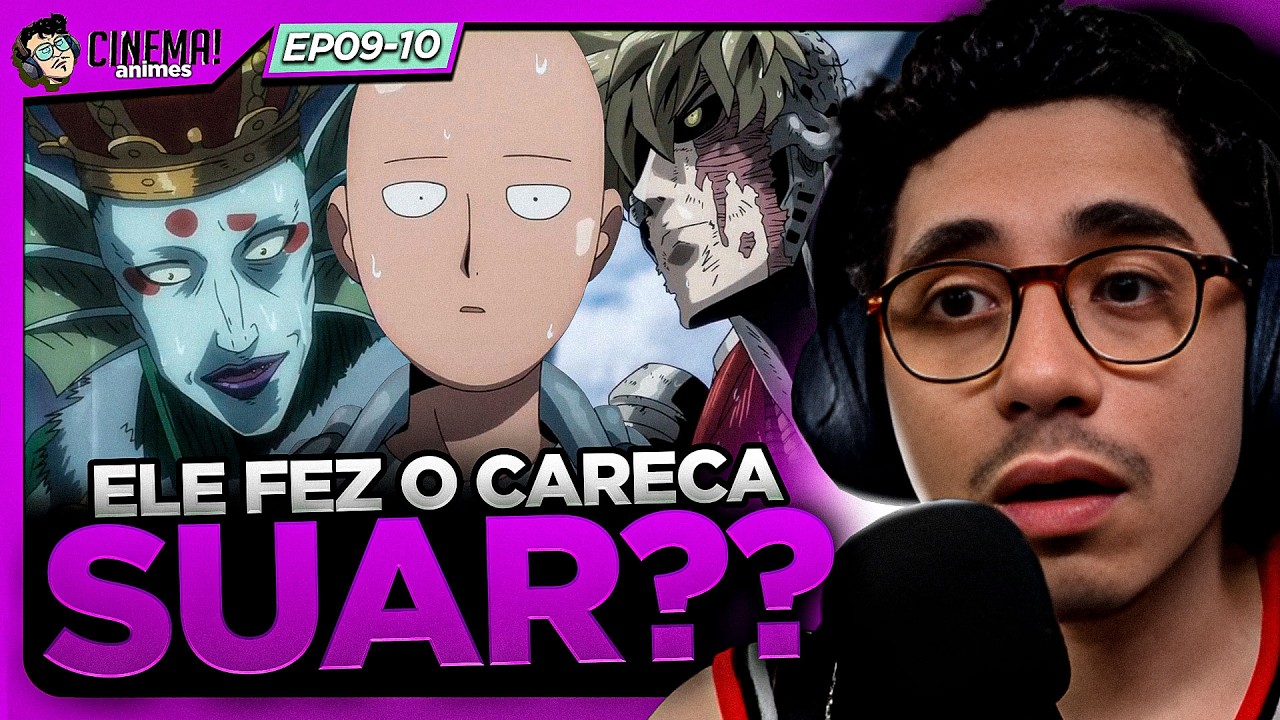 O SAITAMA NÃO QUER SER HERÓI? | ONE PUNCH MAN T1 EP09-10
