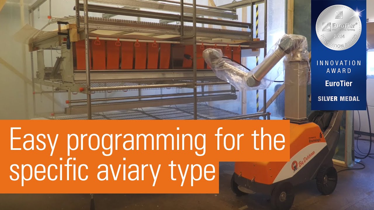 Sharky 430 | Cleaning robot for rearing and laying aviaries.
