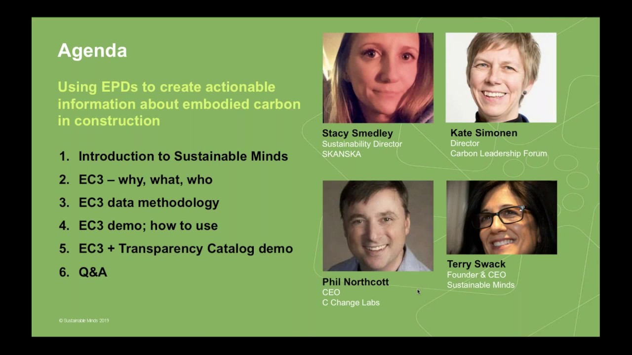 EC3: Using EPDs to create actionable information about embodied carbon in construction