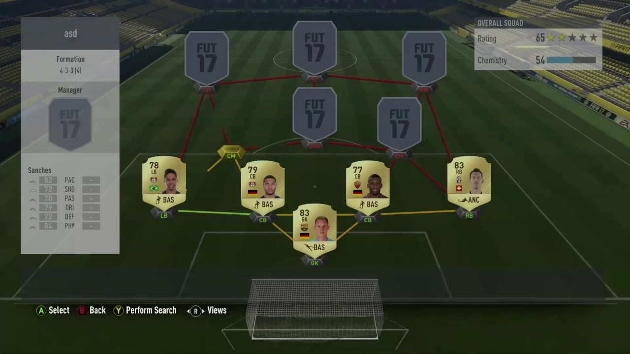 60k Squad Builder Fifa 17 Hybrid