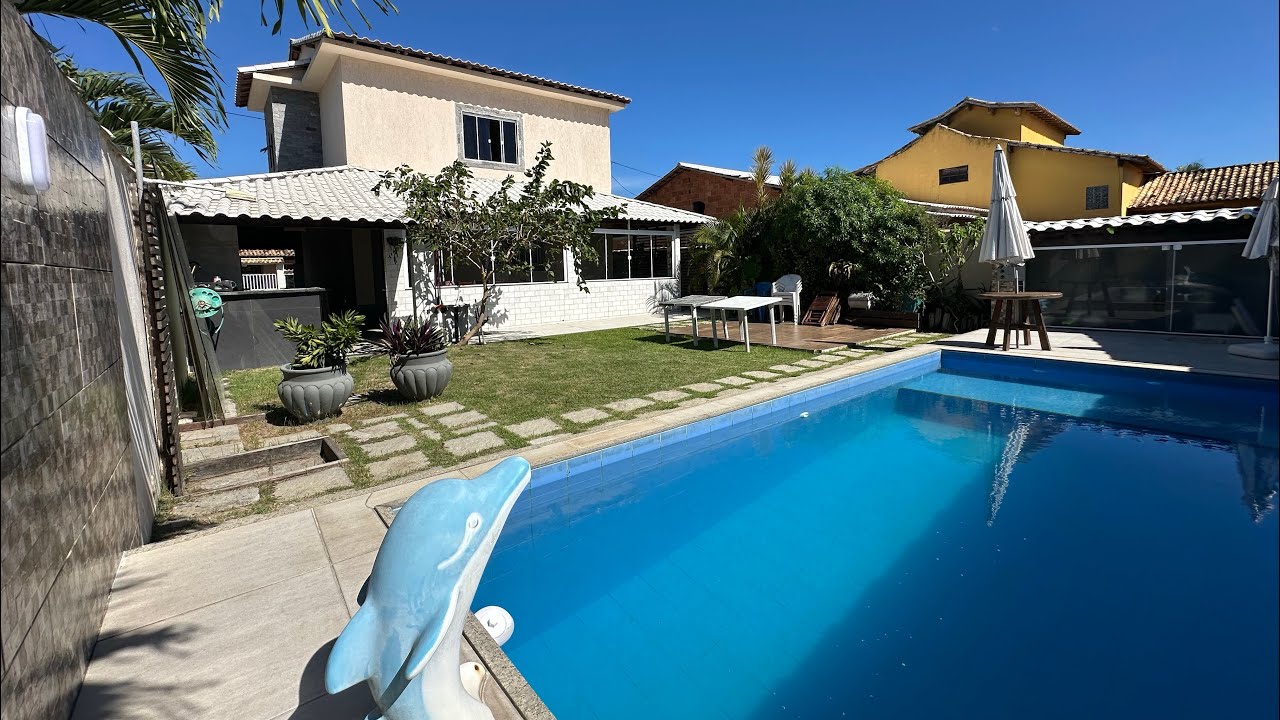 Casa Linda com piscina no Condomínio Sol e Mar em Unamar - Cabo Frio