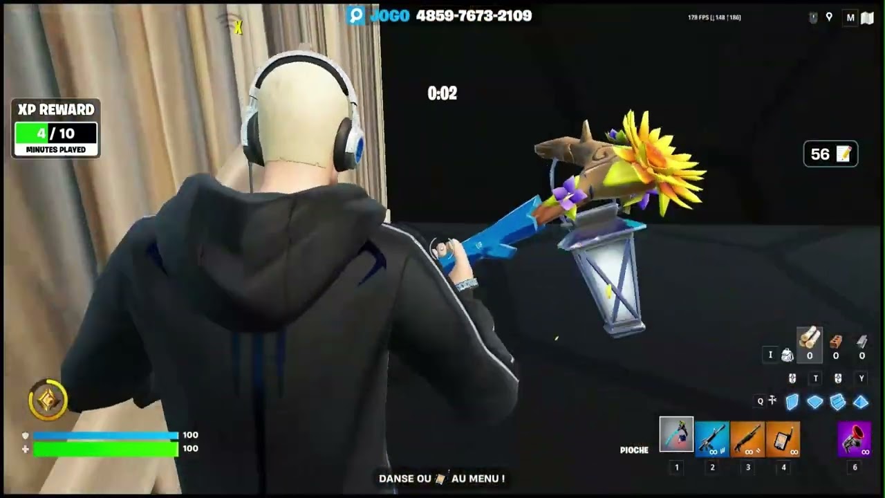 je joue a fortnite en mode chill