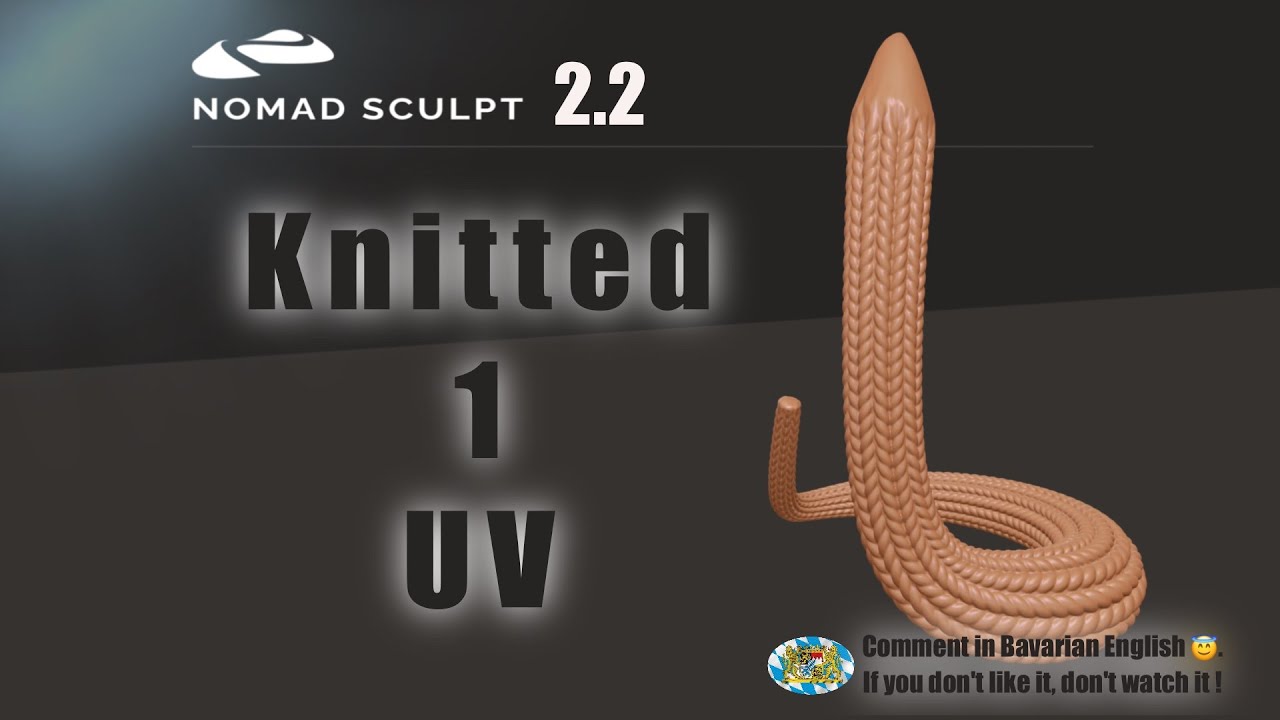 Nomad Sculpt - 1 - Текстуры для печати - Вязаные - 3D-печать - UV - Учебное пособие (V2.2 - 20.4....