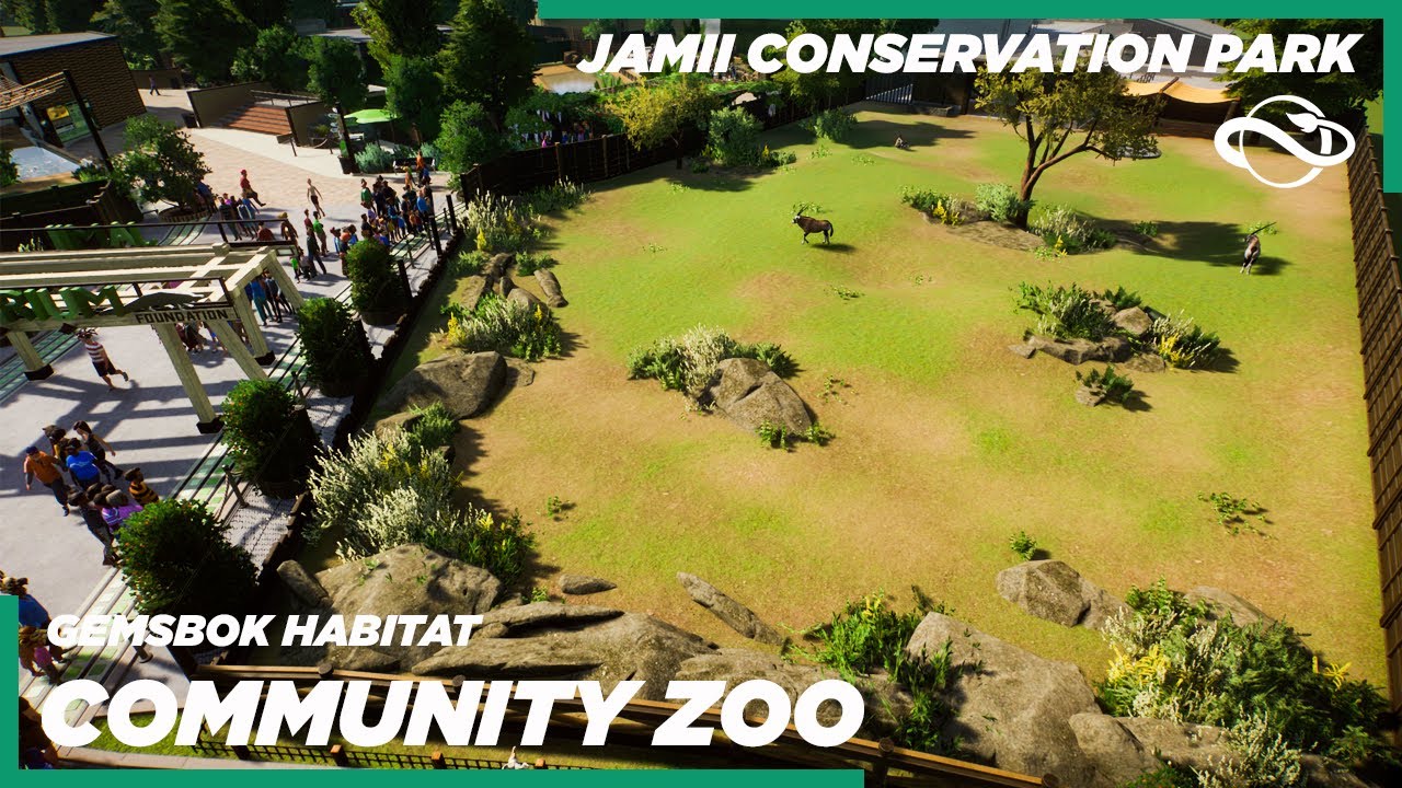 Planet Zoo | Gemsbok Habitat & Backstage | Jamii Conservation Park | Community Zoo Build | Ep.14