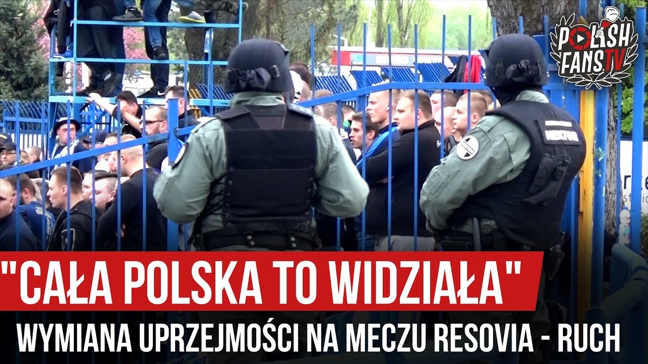 "CAŁA POLSKA TO WIDZIAŁA" - wymiana uprzejmości na meczu Resovia - Ruch [NAPISY] (24.04.2019 r.)