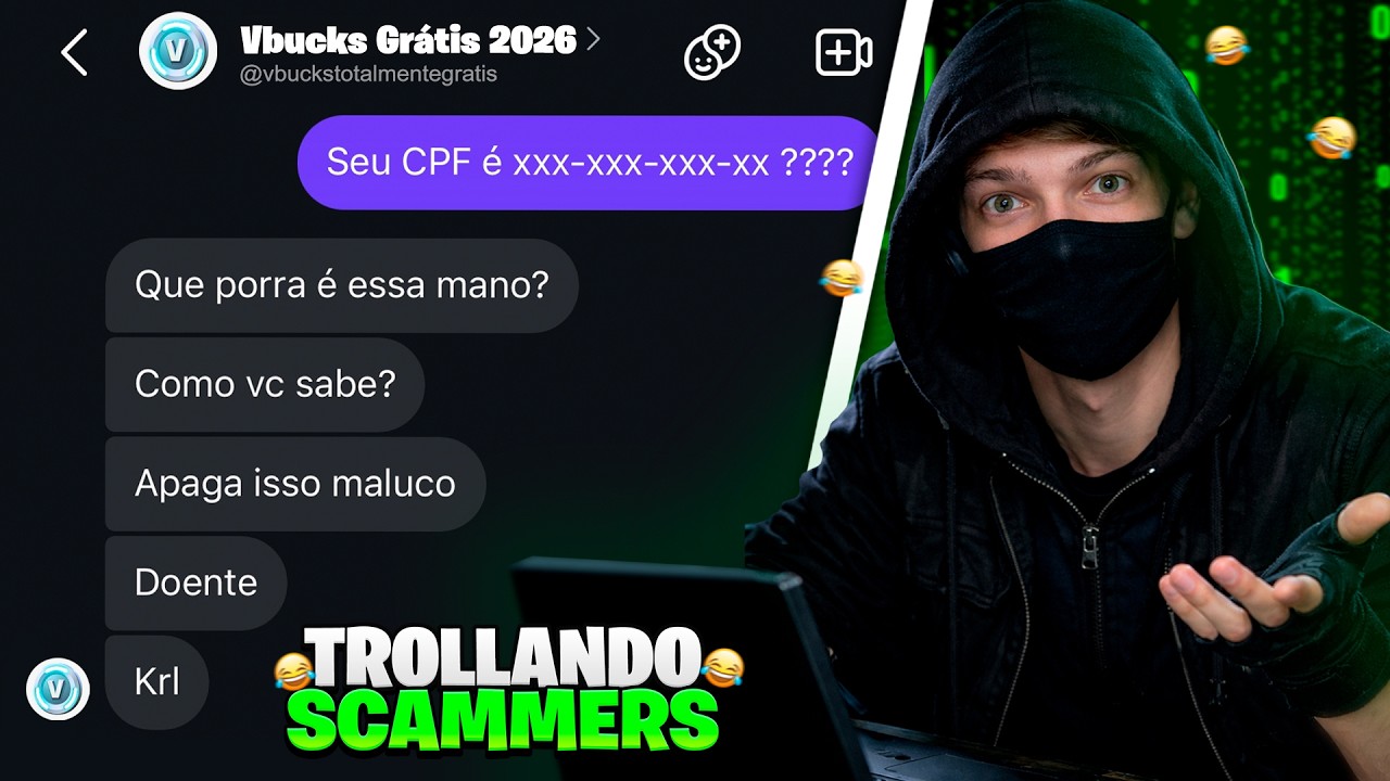 HACKEEI O *CPF* DE UM SCAMMER QUE TENTOU ROUBAR MINHA CONTA DO FORTNITE KKKKKKKKKKKK