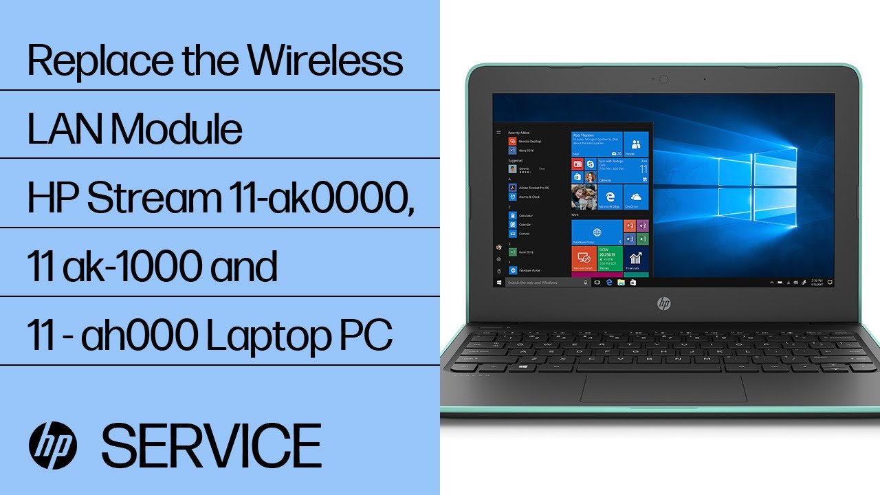 Replace the Wireless LAN Module | HP Stream 11-ak0000, 11 ak-1000 and 11 - ah000 Laptop PC | HP