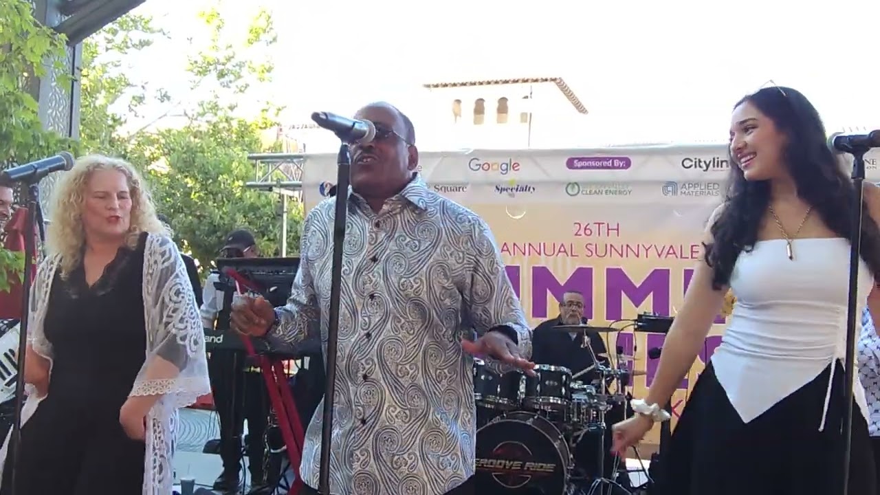 Boogie Nights Brick House covered by Groove Ride, 26th Annual Sunnyvale Summer Series, 7-16-2025