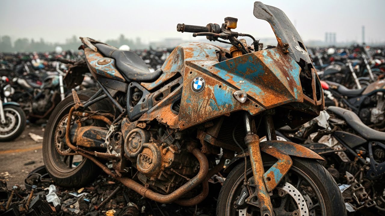 Реставрация мотоцикла BMW F800 ST — от находки на свалке до первого запуска | Полная переборка и ...