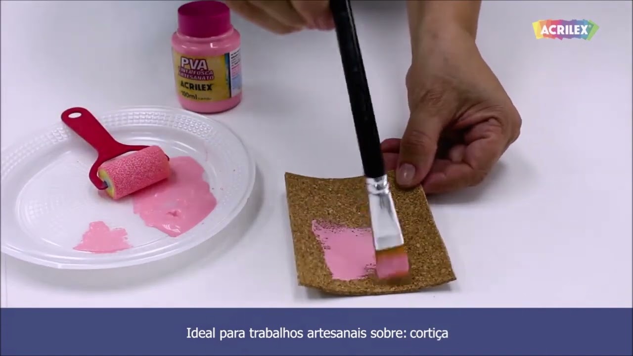 Conhe&ccedil;a a Tinta PVA Fosca Para Artesanato da Acrilex