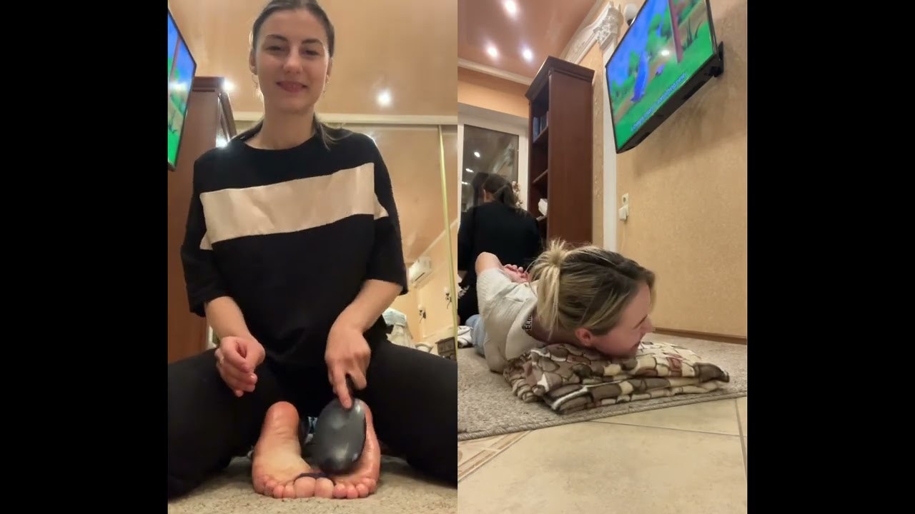 Reflexology Project Episode 110! Preview! Galya takes revenge on Katya! Facedown on the Bed!