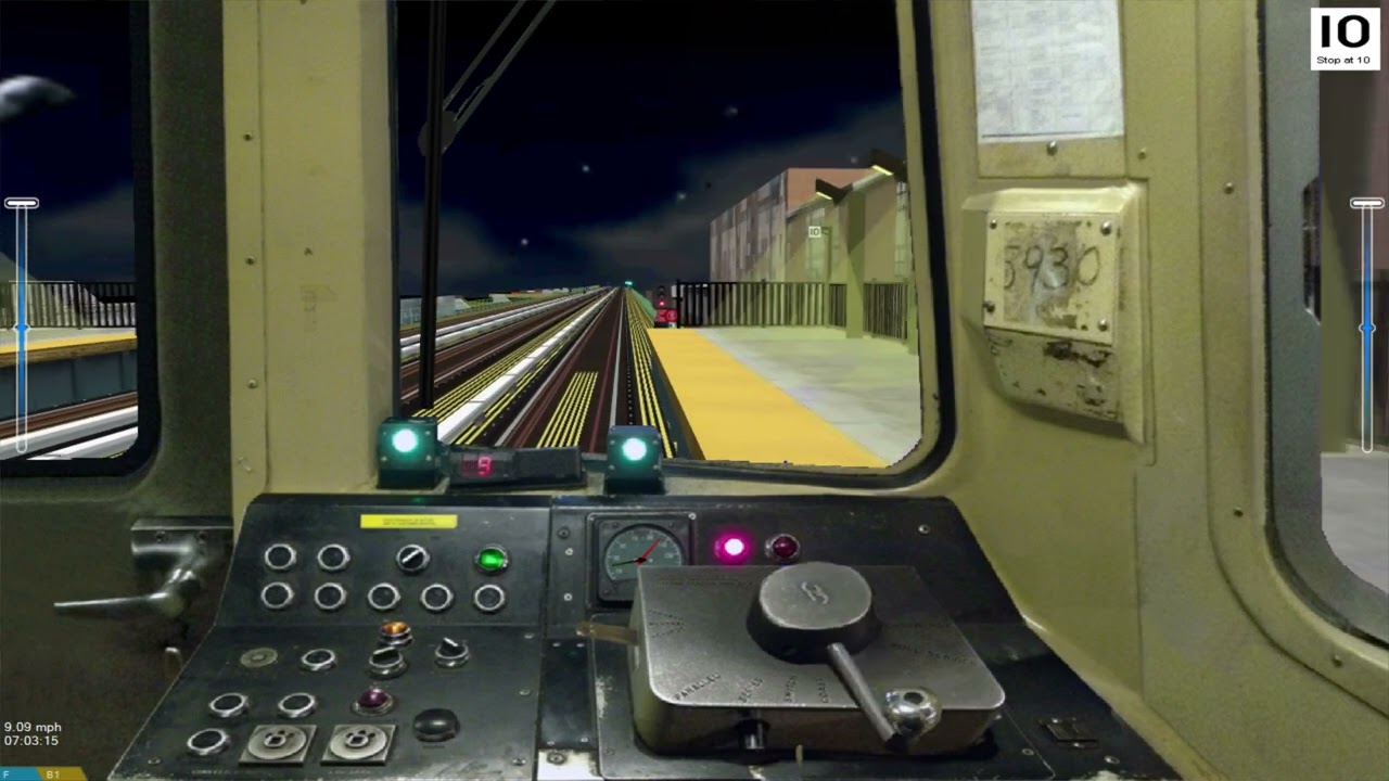 Openbve Gameplay - 5 to Brooklyn College - Flatbush Avenue (IRT Extension)