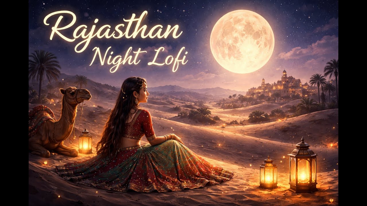 Rajasthan Night Lofi 🌙 | Hindi Rajasthani Chill Beats | No Copyright MusicDesert Silence Lofi Music🎧