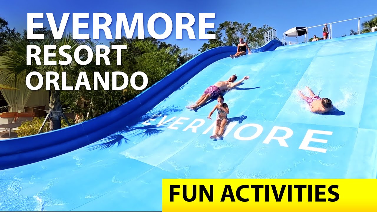 Kids & Parents Love EVERMORE resort in Orlando Florida #waterslide #evermore #resortreview #vacation
