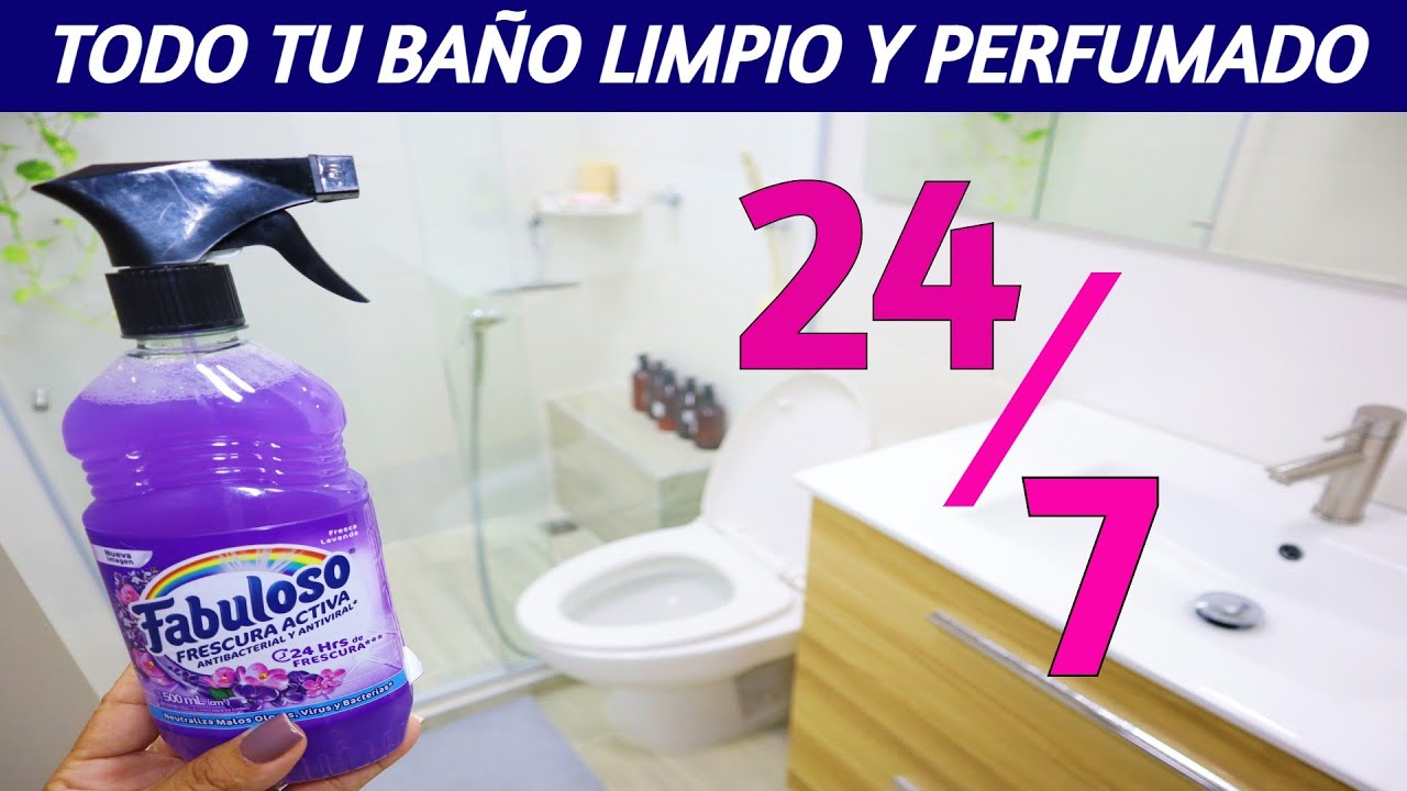 ✅ Cómo LIMPIAR  todo tu BAÑO en 10 minutos y que esté PERFUMADO y LIMPIO los 365 DÍAS del AÑO!
