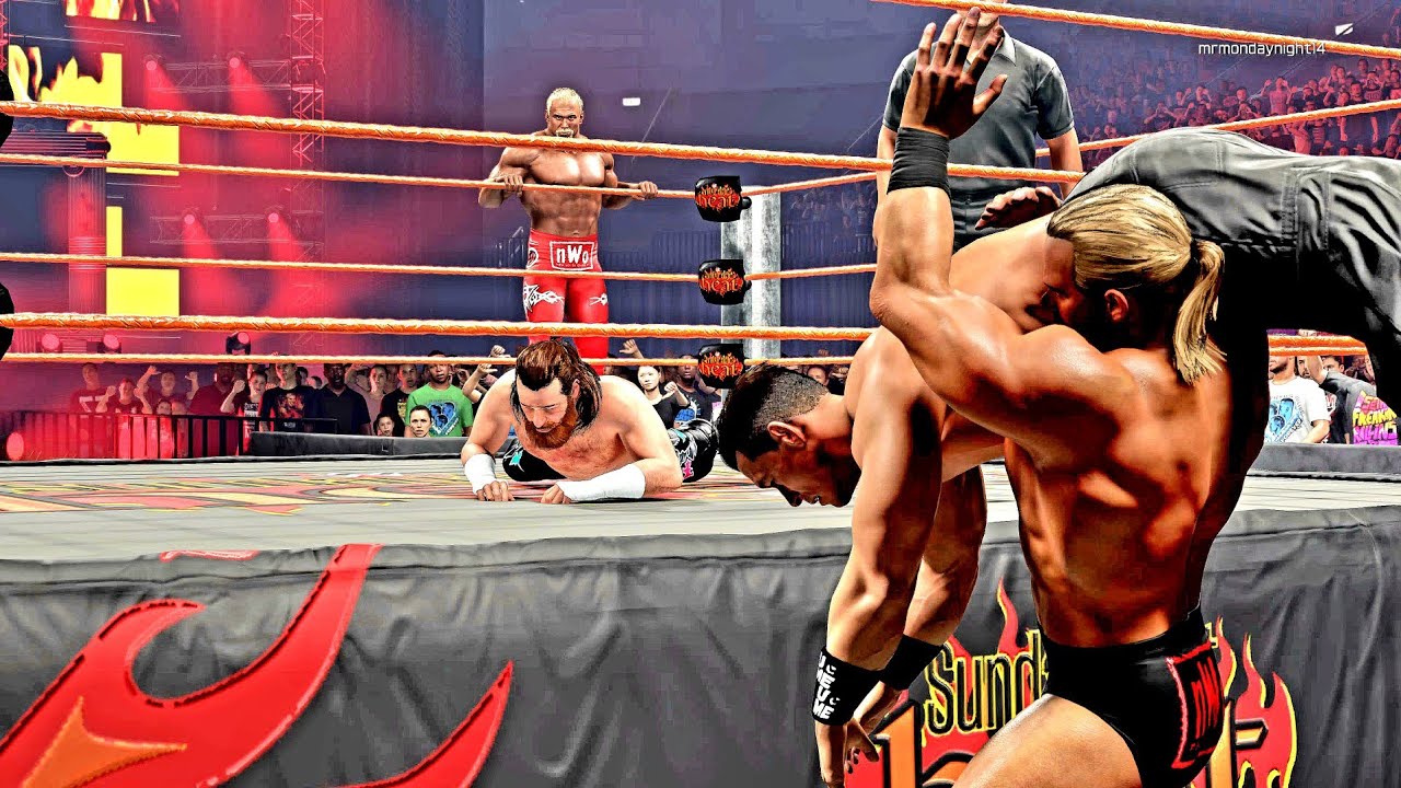 WWE2K25 SCOTT STEINER/LEX LUGER VS SAMI ZAYN/JOHN CENA TAG TEAM CHAMPIONSHIP MATCH SUNDAY NIGHT HEAT