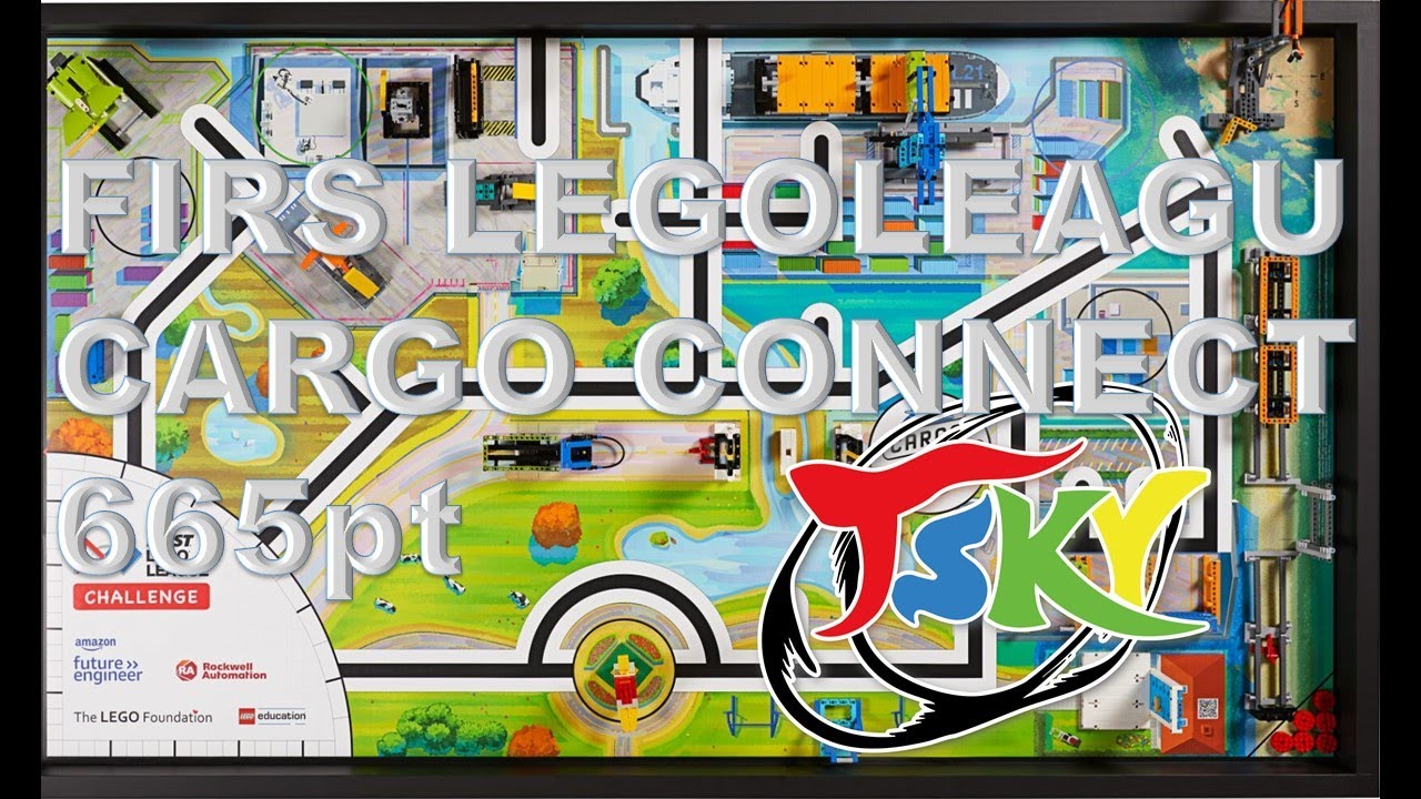 FLL 2021-2022 CARGO CONNECT ROBOT GAME 665pts - TSKY from JAPAN