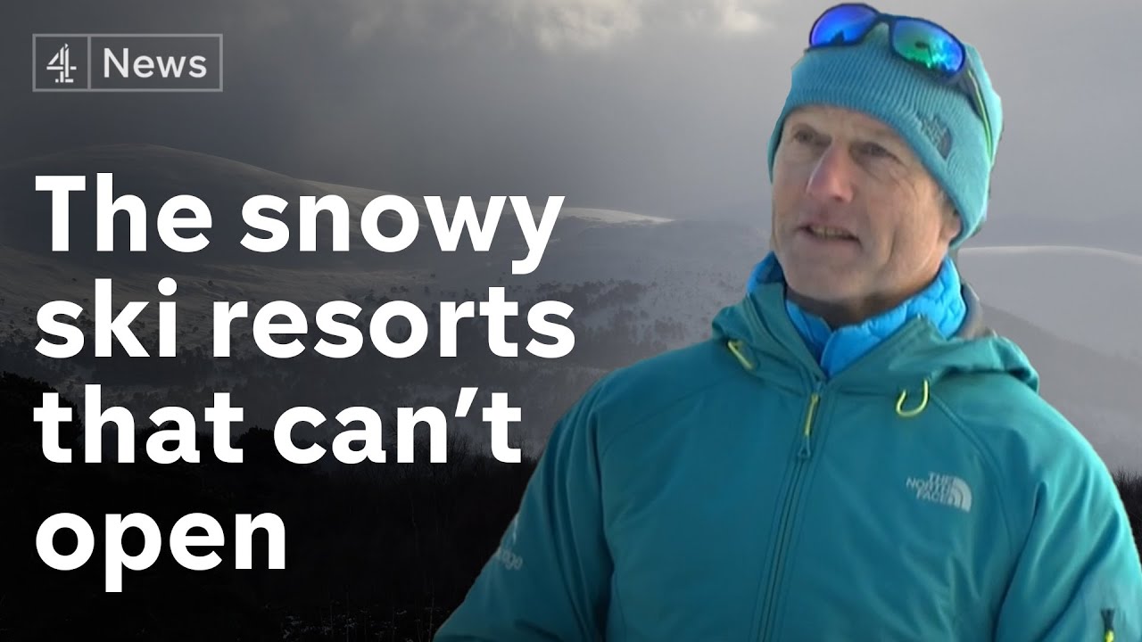 Closed ski resorts in Scotland see best snow in years
