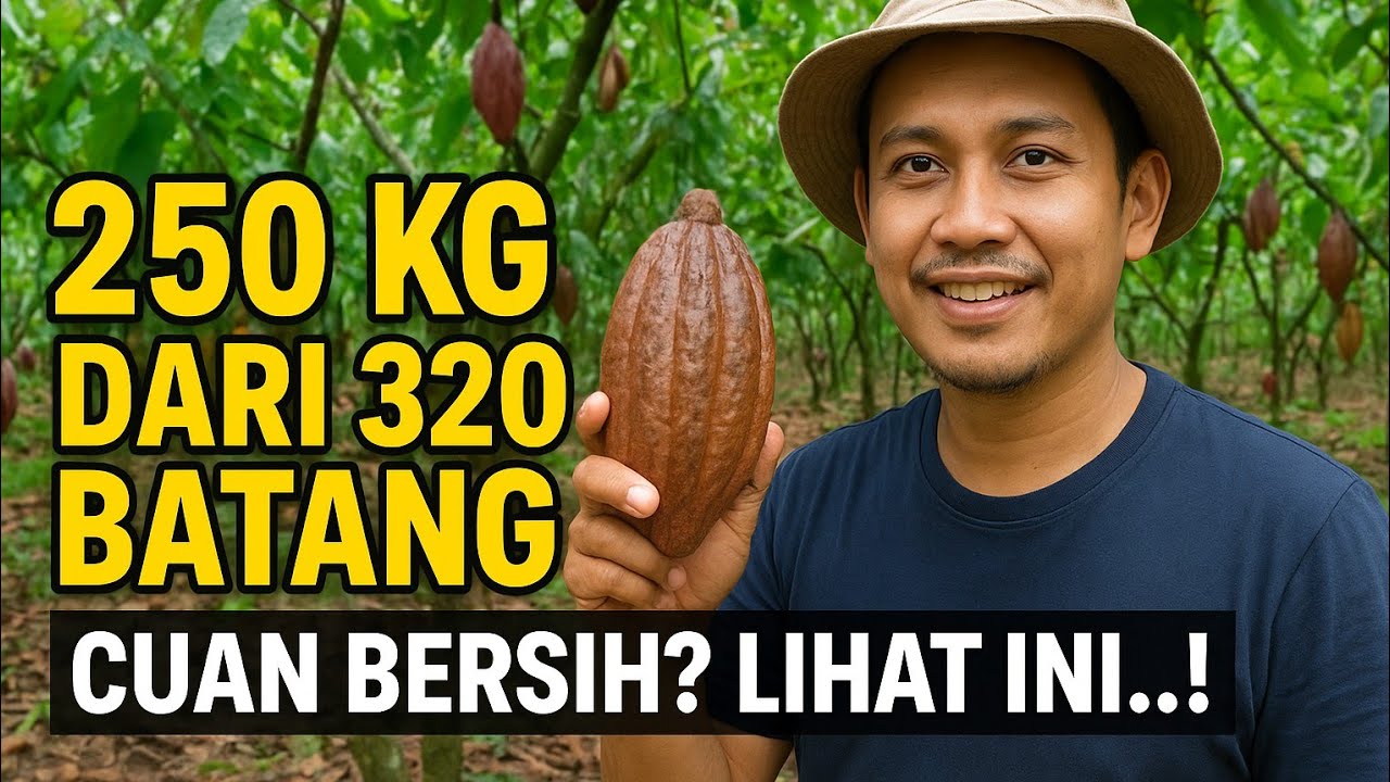 Hasil Nyata 320 Batang Kakao: Sudah Tembus 250 kg! Berapa Cuan Bersihnya?