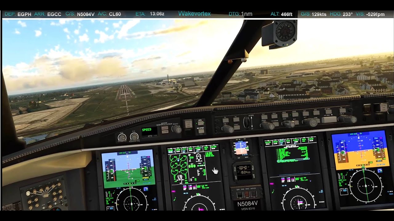 X-Plane 12-  VR EGPH to EGCC Challenger 650 1st TEST stream